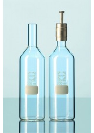 Бутылка культуральная, цилиндрическая, 200 мл, D=50 мм, h=175 мм, d=18 мм (214213201)