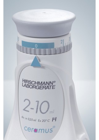 Бутылочный диспенсер Hirschmann Ceramus, с керамическим поршнем, 10-60 мл (Кат № 9362000)