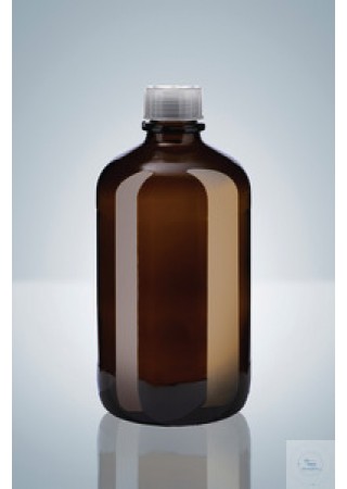 Бутылка для диспенсеров из коричневого стекла, 2500 мл, GL 45, круглая, с винтовой крышкой, Hirschmann (Кат № 9315200)