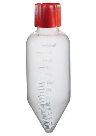 Бутыль полипропиленовая для центрифуг, 250 мл (6000g, PP, коническая, стерильная, градуиров, с винт. крышкой), 6 шт/уп, 102 шт, Corning (Кат № 430776)