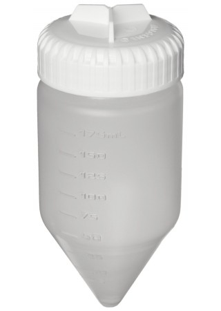 Бутыль полипропиленовая для центрифуг, 175 мл (PPCO, коническая, градуиров., с винтовой крышкой, 61,5×143,5 мм), 36 шт./уп., Nalgene (Кат № 3143-0175)
