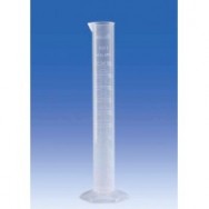 Цилиндр мерный высокий прозрачный, 2000 мл, с 6-гранным основанием, пластиковый РР, класс B, Vitlab (653941)