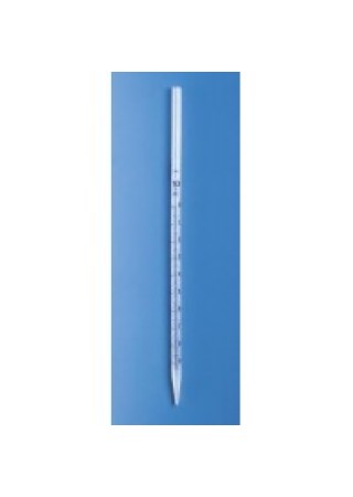 Пипетка с диам. отверстия всасывания до 8 мм, 10 мл, градуированная, пластиковая PP (163594) (Vitlab) 12 шт./уп.