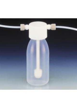 Бутылка для промывания газов, 1000 мл, пластиковая PFA (159697) (Vitlab)