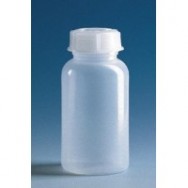 Бутылка широкогорлая, 100 мл, пластиковая PE-LD, с завинчивающейся крышкой PE-LD (139493) (Vitlab) 50 шт./уп.