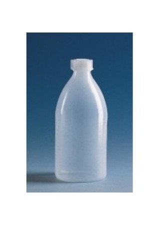 Бутылка узкогорлая круглая,1000 мл, пластиковая PE-LD, с завинчивающейся крышкой PE-LD (138793) (Vitlab) 25 шт./уп.