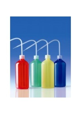 Промывалка цветная, 500 мл, синяя, пластиковая PE-LD (132708) (Vitlab) 5 шт./уп.