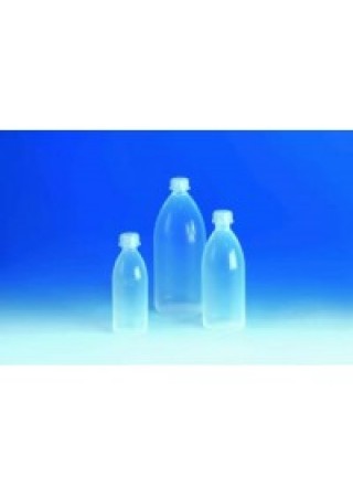 Бутылка узкогорлая, 1000 мл, пластиковая PFA-economy, с завинчивающейся крышкой ETFE (108492) (Vitlab)