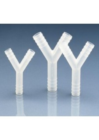 Соединитель Y-образный для шлангов с внутр. диам. 12-13 мм, пластиковый PP (80525) (Vitlab)