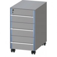 Тумба подкатная из меламина ЛАБ-PRO ТПЯ3 40.50.67 (с 3 ящиками)